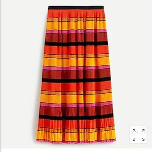J.Crew midi pleated skirt
